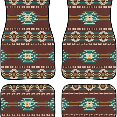Cross-border Amazon Bohemian Style, Avtomobil döşəmə paspasları - car-floor-mats-5-two-pairs-of-35454868cm
