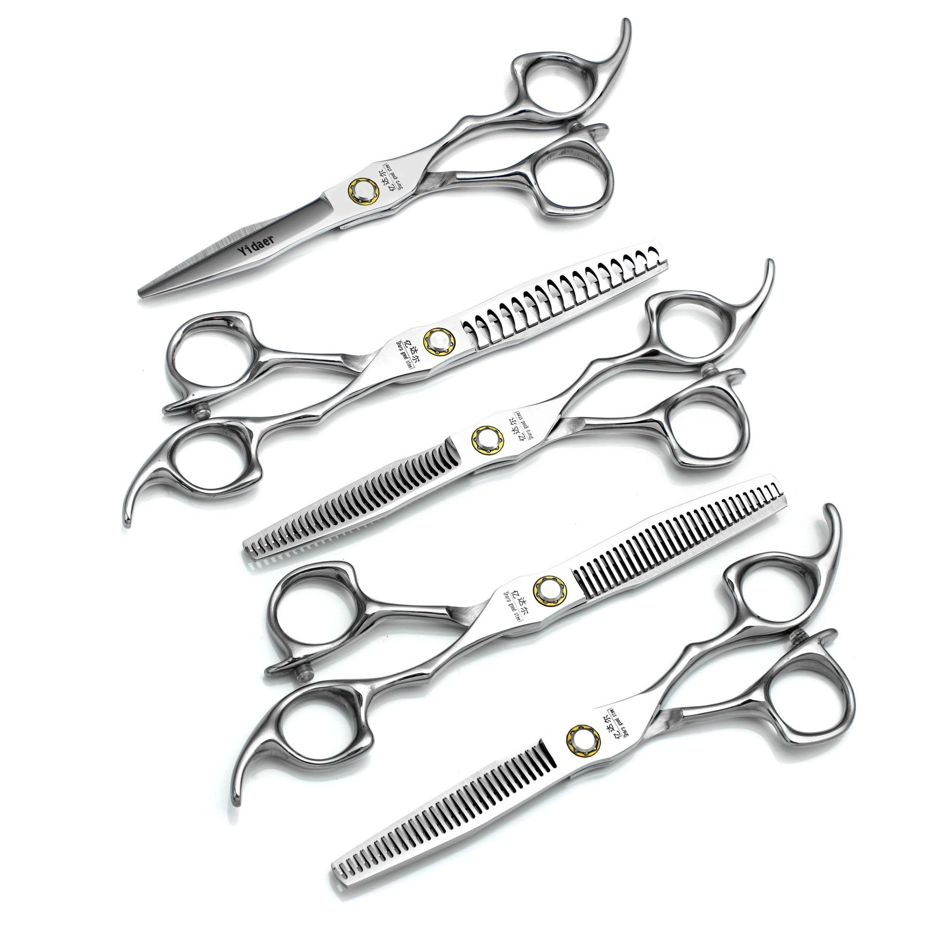 Tijeras de peluquería tijeras de corte de pelo especial tijeras de corte de pelo tijeras de dientes tijeras de corte de pelo al por mayor tijeras de corte de pelo de alta dureza