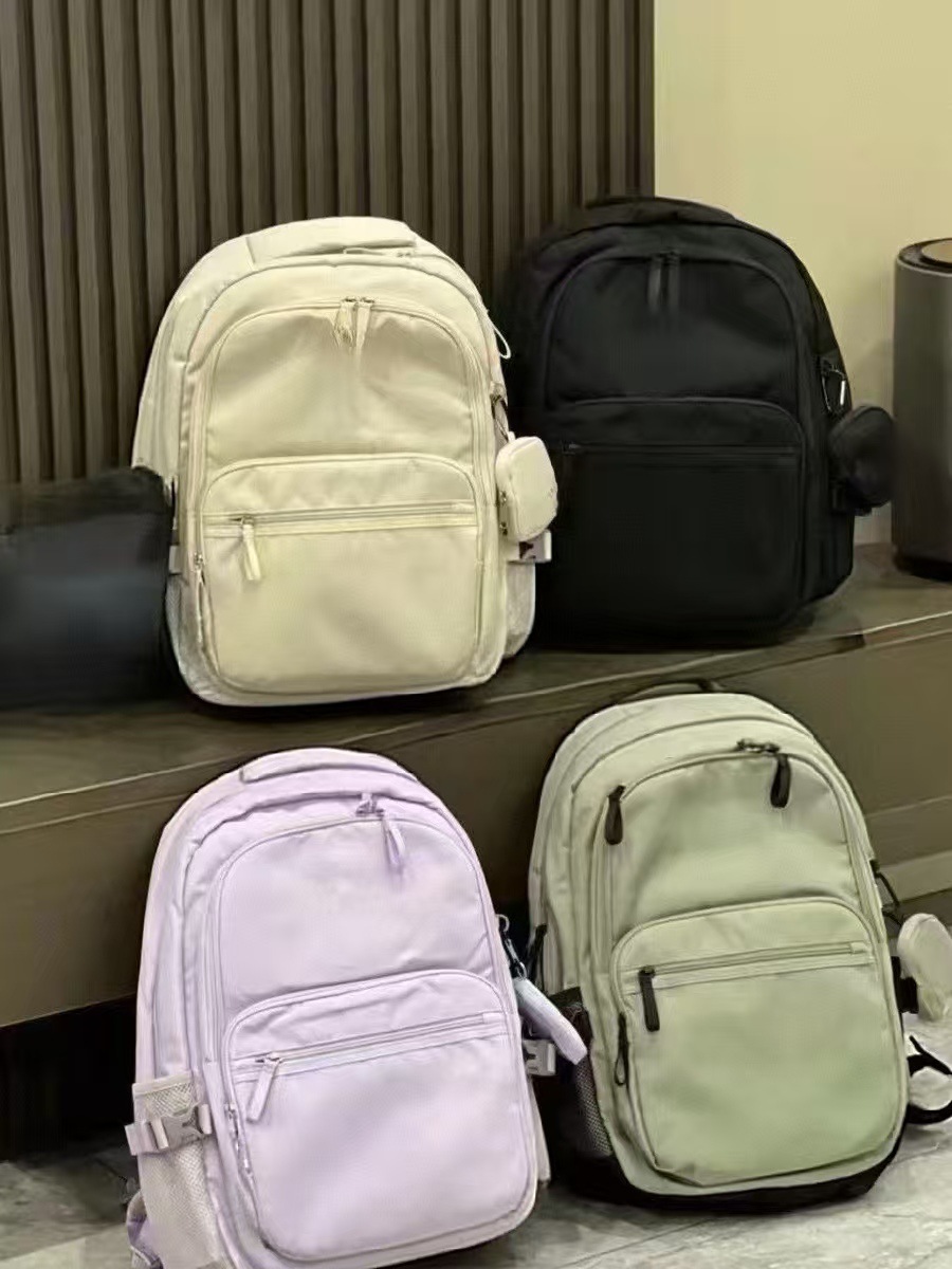 高品質韓国製ノートパソコン対応リュックサック、大学生向け大容量デイリーユーススポーツ学生用30Lリュック