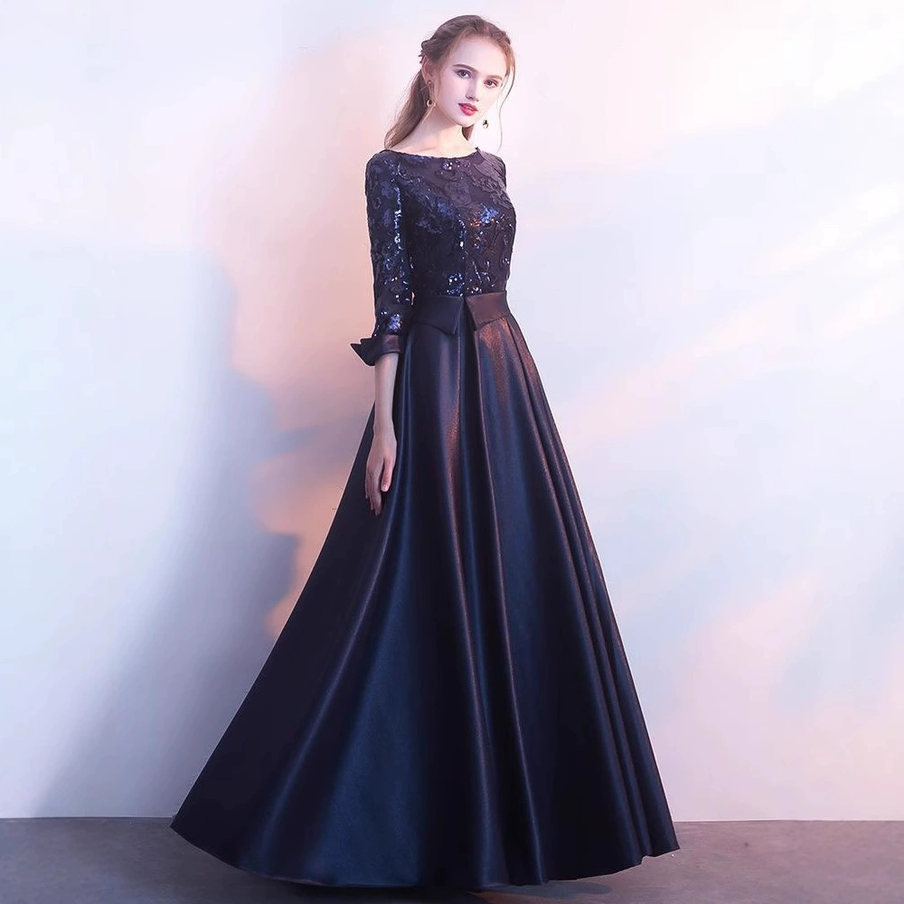 Весеннее длинное вечернее платье - кружевной Bodice, атласная юбка, элегантное платье в бордовом, хаки, зелёном