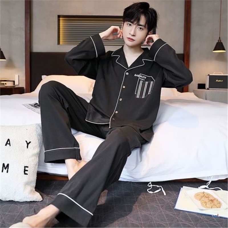 Cardigan nuevo hombre otoño invierno manga larga juvenil grande suelto estilo coreano guapo traje para el hogar