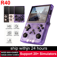 携帯ゲーム機 R40S PRO 携帯ゲーム機 ノスタルジック レトロ ジョイスティック アーケード オールインワン ポータブル オープンソース ゲーム機