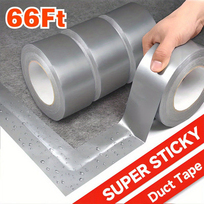 2026新款跨境代发防水防撕66英尺专业级银色胶带|ru