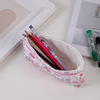 Cute fuchsia cartoon pencil case, stationery for elementary school students, handheld storage bag, primary and secondary school