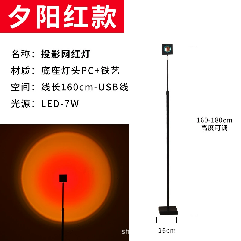 П Floor lamp, lights with projector for living room, internet celebrity