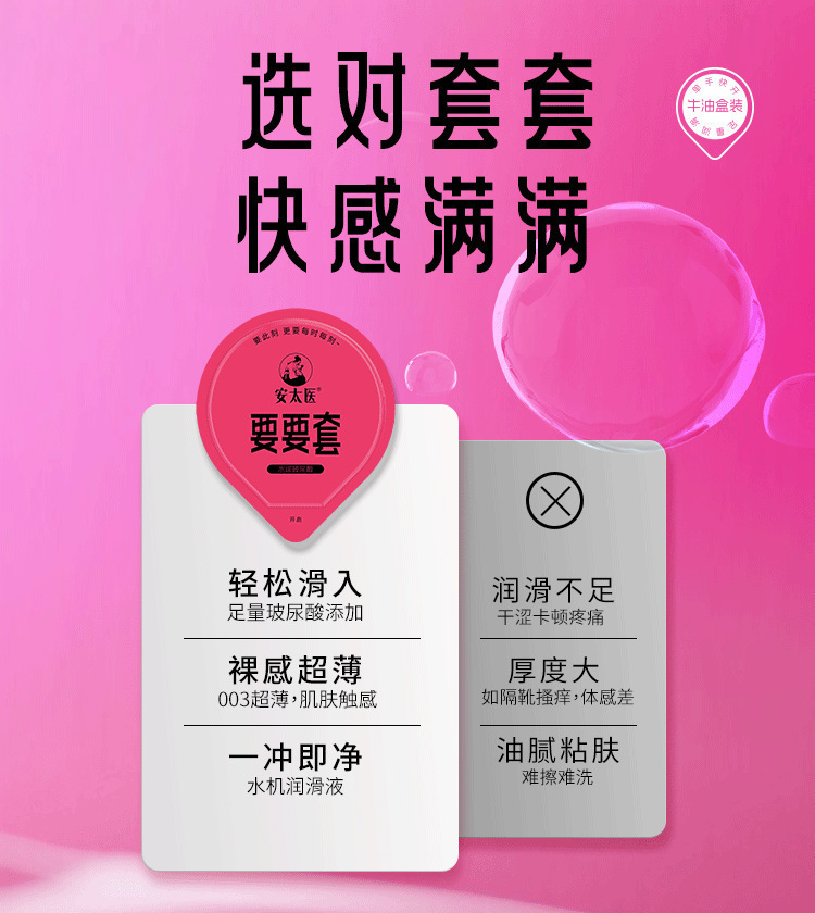 Antaiyi 003 Ultra-Thin Moisturizing Condom, Medium, Smooth, 1-Pack — detail image 12