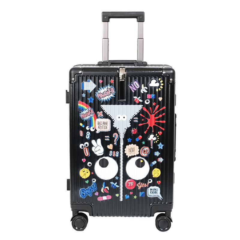 Fábrica Eyetheme maleta de ojos grandes cerradura de cifrado cerradura de aduanas maleta de embarque maleta de viaje cajas de tracción A153#