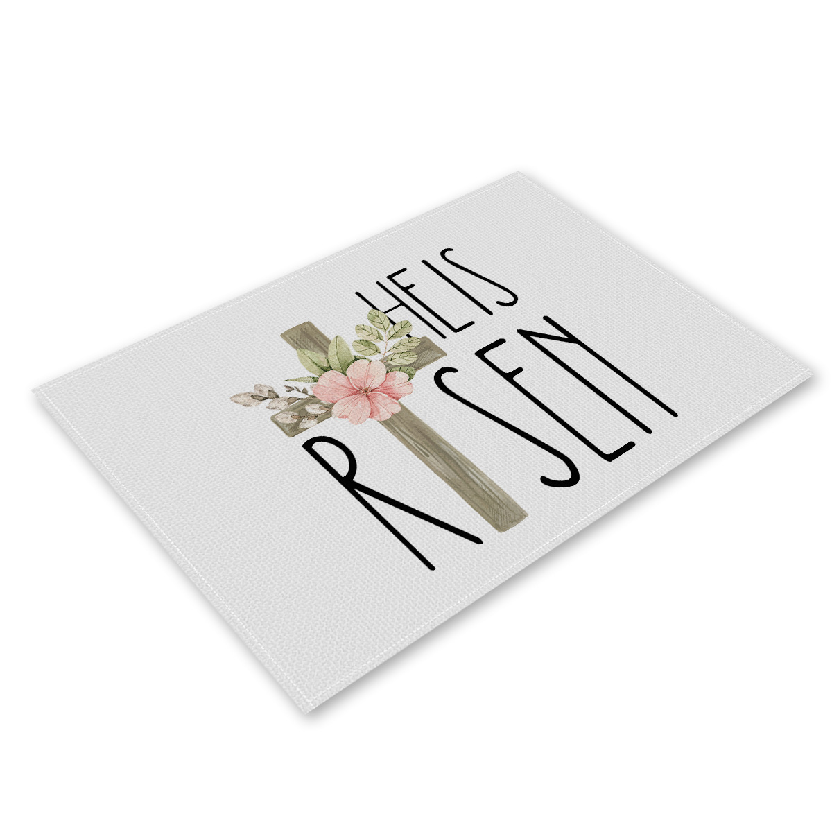 Amazon nuevo conejo mantel europeo y americano mantel de tela de Pascua decoración occidental mantel de lino resistente a las manchas al por mayor