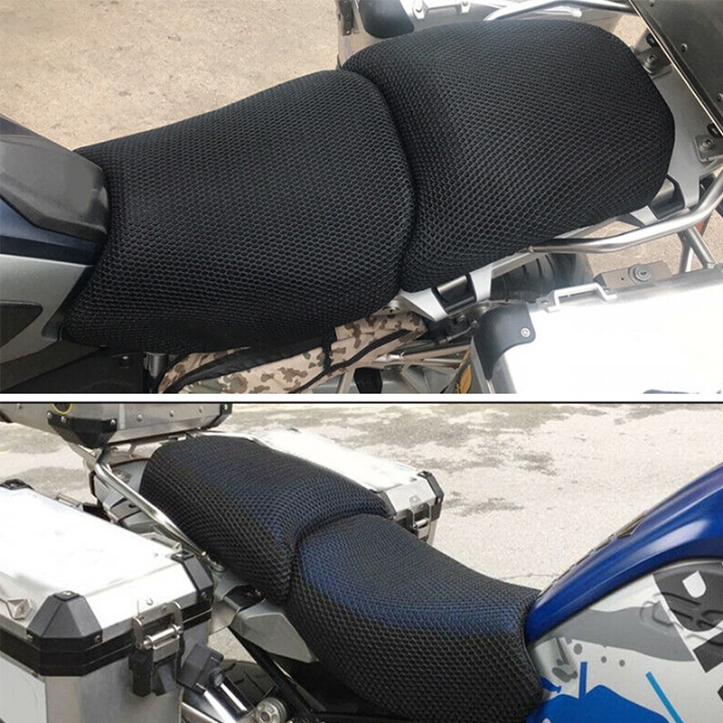 Adecuado para BMW R1200GS motocicleta malla transpirable aislamiento cojín cubierta verano protección solar impermeable dos piezas para la venta