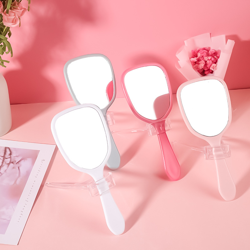 Nuevo espejo de mano con logo imprimible | Espejo pequeño portátil, lindo y elegante, venta al por mayor