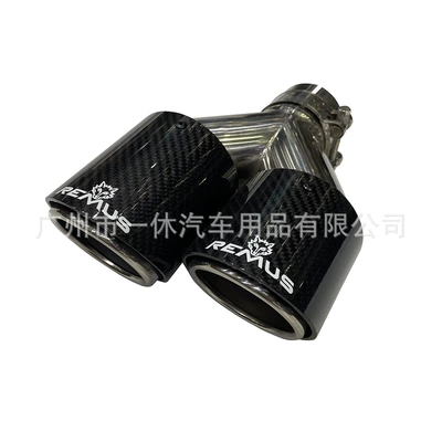 Throat Wolf Head Carbon Fiber – Exhaust pipe - double-carbon-wolf-head