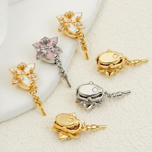 �~14Kɫ��ɫ��ʯ���껨����ۊA����β������朿���diy�Ʒ