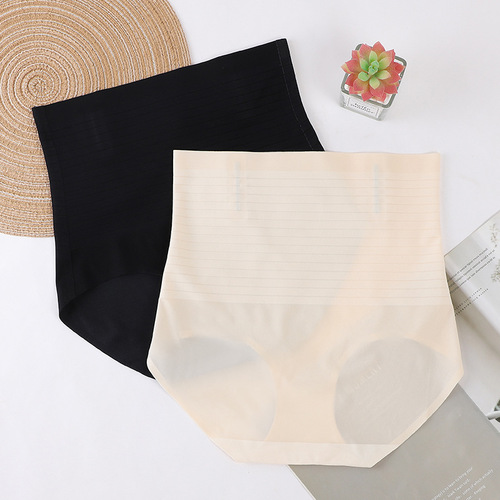 Postpartum Abdominal Binder High-Waisted Body Shaping Panties Slim Shaping Underwear No-Rolling Triangle Pants for Women