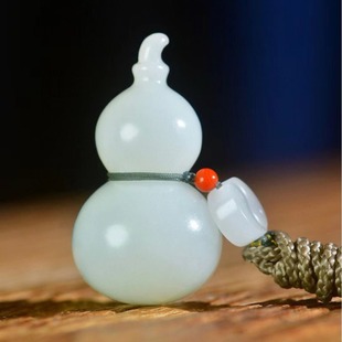 Xinjiang Hetian jade sheep fat jade Fulu handicraft manufacturers wholesale direct selling a generation of certificates to support re-inspection