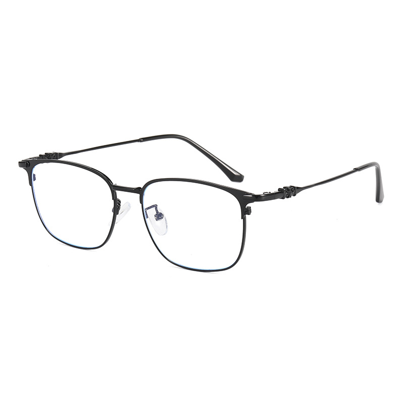 2021 nuevas mujeres anti-radiación anti-Blue ray gafas de computadora hombres de moda sin grado gafas lisas pueden equiparse con miopía 9306