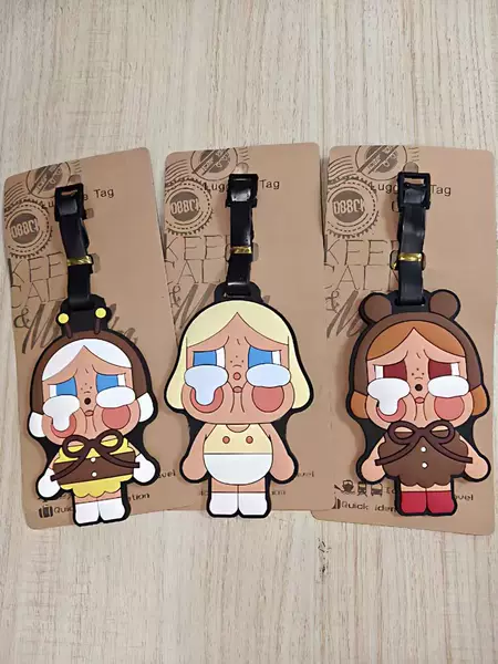 Crybaby Cartoon Trendy Cute Funny Crying Baby Luggage Tag Travel Check-In Logo Boarding Pass Luggage Tag