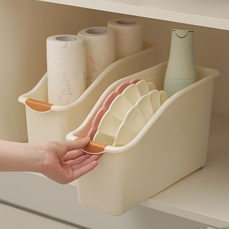 Cross-border drawer-style PP material storage basket for organizing miscellaneous items, suitable for cabinets, kitchens, and for storing snacks and seasonings Cross-border drawer-style PP material storage basket for organizing miscellaneous items, suitable for cabinets, kitchens, and for storing snacks and seasonings