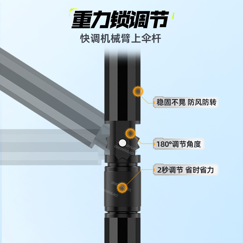 Paraguas de pesca 2025 nuevo paraguas de pesca al aire libre paraguas de muletas de lluvia contra el sol