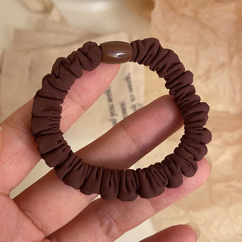 超柔布艺小肠发圈高级感韩版高弹力头绳高马尾不伤发扎头皮筋发绳|undefined