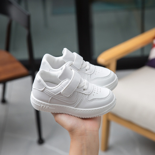 Spring and Autumn Ultra-Light Children's Sports Shoes with Soft Insole, Unisex Children's Shoes, School White Sneakers for Kids