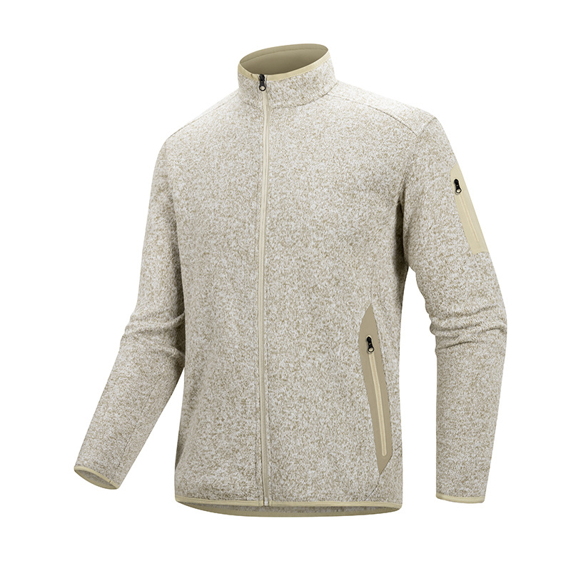 Outdoor Fleece Jackets for Men and Women, Warm Stand-Up Collar, Breathable Thickeneded Jackets, Inner Jackets for Couples, Mountaineering Jackets