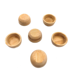 メーカーの卸売り竹製品のコップの食器の竹の碗のサイズは決められます。