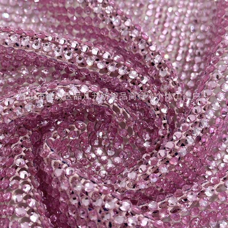 Fabricante suministro de alta densidad de tela de diamantes de moda de fiesta de baile vestido de noche tela de moda image 5