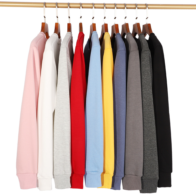 solid color fleece sweatshirt