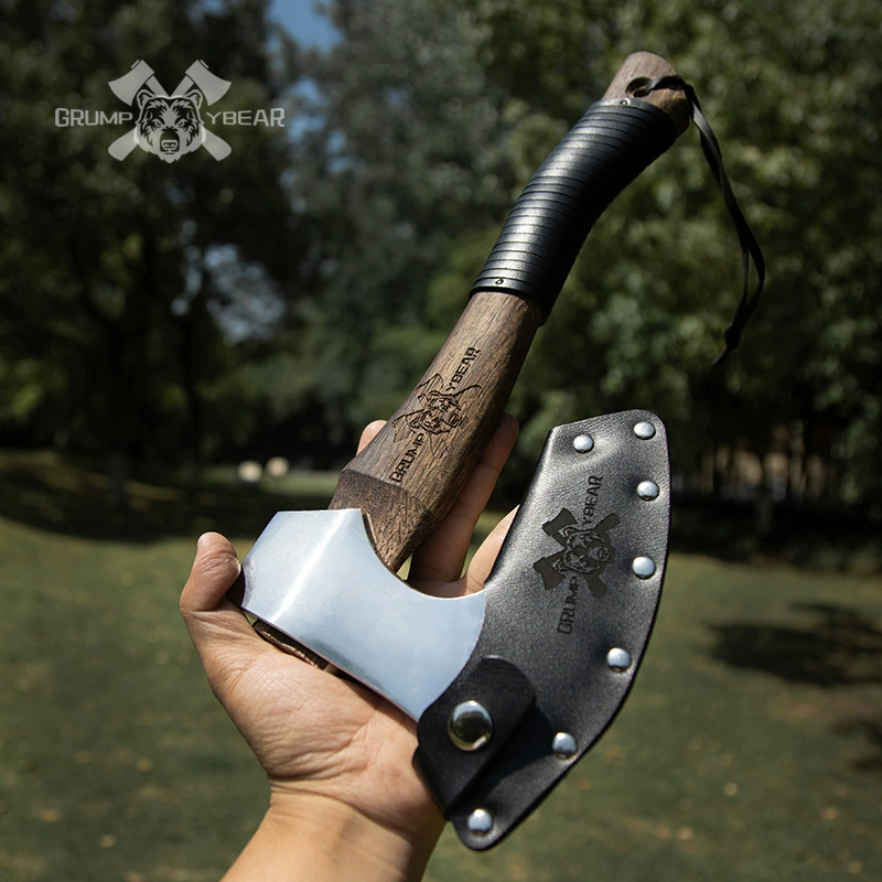 GB Grumpy Bear Indian Tomahawk Camping Hand Ax Field Portable Outdoor Tactical Camping Plane Chopping Bones