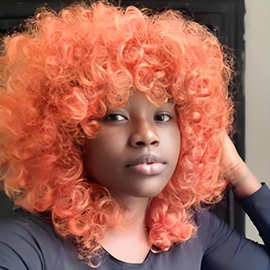 非洲小卷发African little curly hair blast head欧美假发短卷发