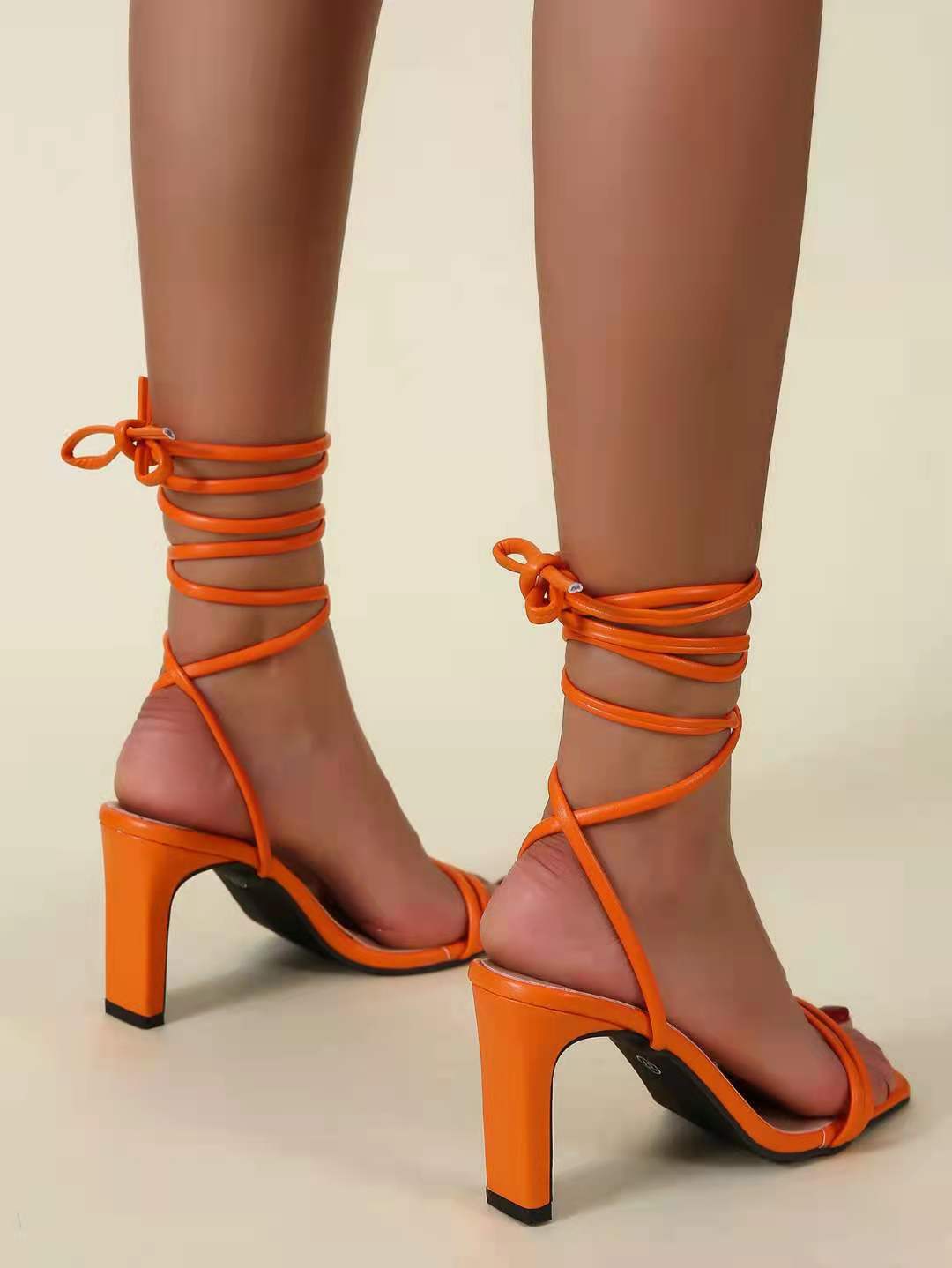 solid color high heel sandals wholesale women's clothing Nihaostyles NSHYR68360