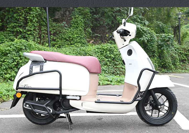 Suitable for Wuyang Honda NWF125 motorcycle crash bars, front and rear exhaust pipe bumpers, anti-fall and anti-collision, white modification
