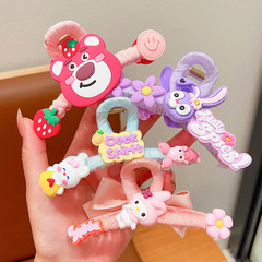 兒童盤發抓夾可愛卡通女童夏季後腦勺鯊魚夾不傷發寶寶碎髮夾頭飾