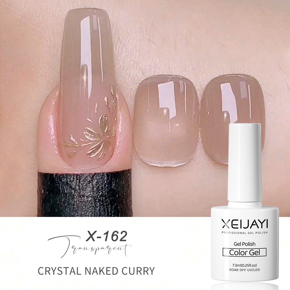 Juego de Esmalte de Uñas Gel Traslúcido de Verano de 5 Colores Secado Rápido