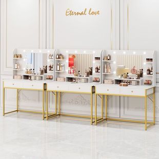 Internet Celebrity Light Luxury Studio Makeup Table with Light Makeup Bridal Shop Special Makeup Table Barber Shop Nail Shop Makeup Table