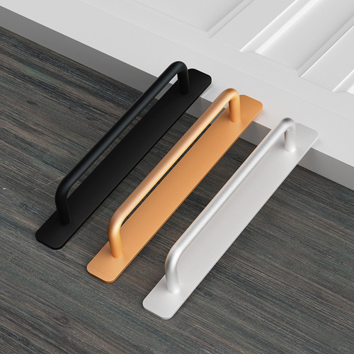 No punching door handle handle aluminum alloy door handle glass door window plastic steel balcony door sliding door handle cabinet door