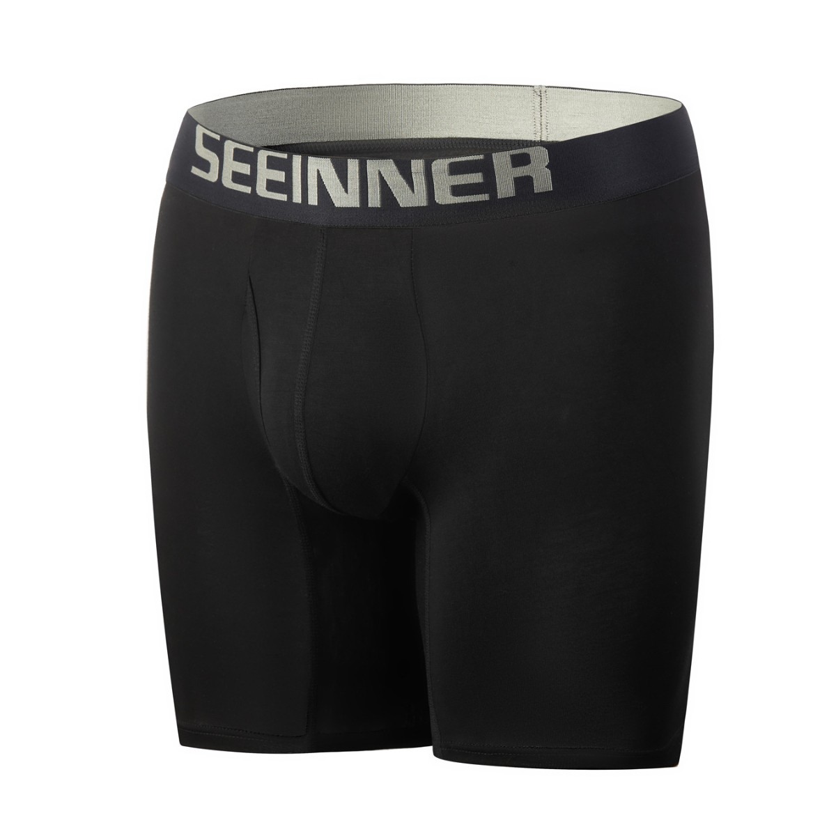 Bóxer largo para hombre pantalones cortos de cuatro esquinas de rayón Amazon AliExpress temu comercio exterior europeo y americano más tamaño nuevo image 2