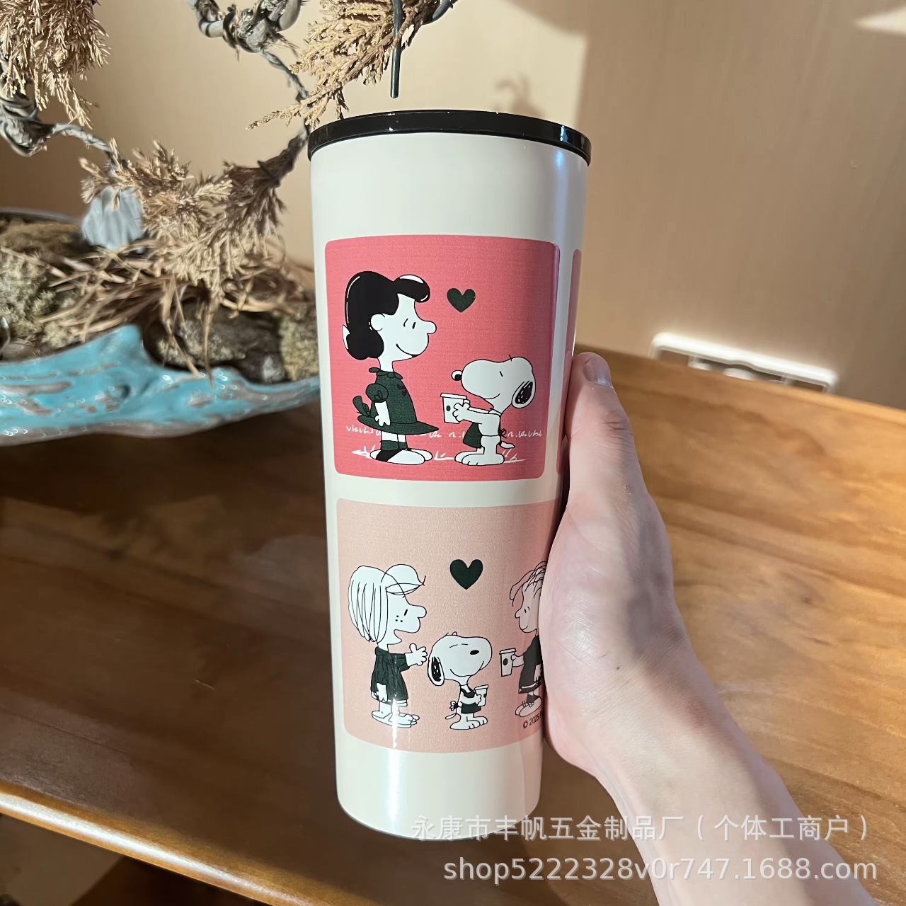 텀블러 Hello Kitty 콜라보 텀블러 동일한 디자인의 캐릭터 Kt 고양이 빨64 이미지 3