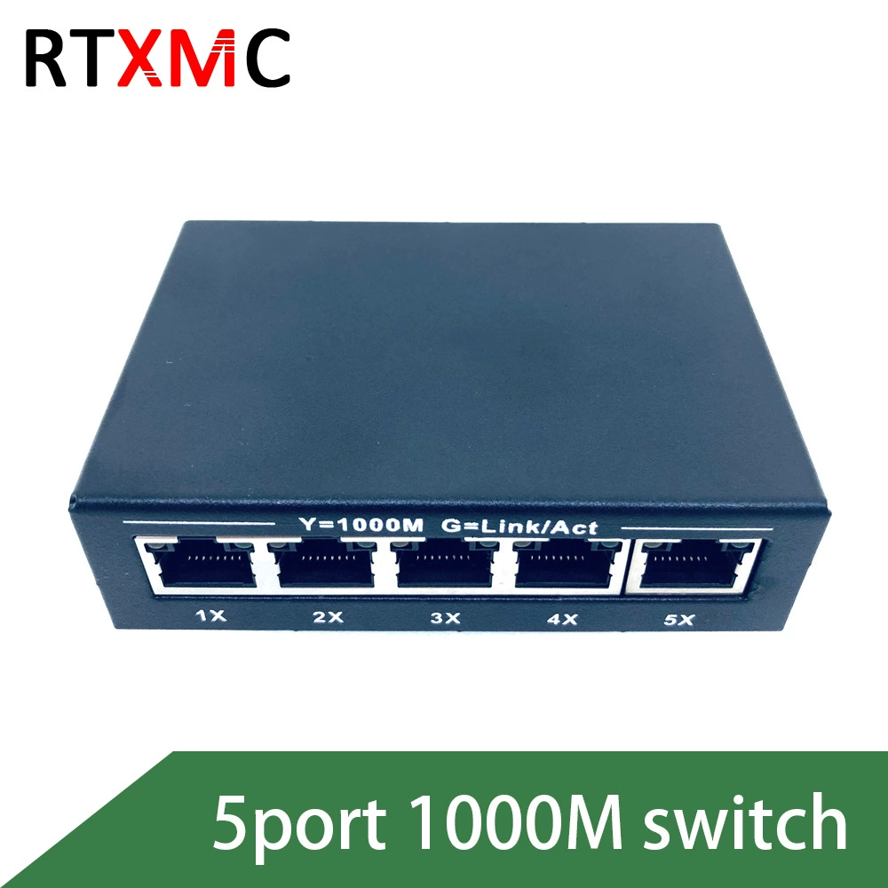 Переключатель/Хаб гигабитный 5-портовый Ethernet кабель разветвитель пластиковый корпус железный корпус оптовая продажа полноценный гигабитный порт