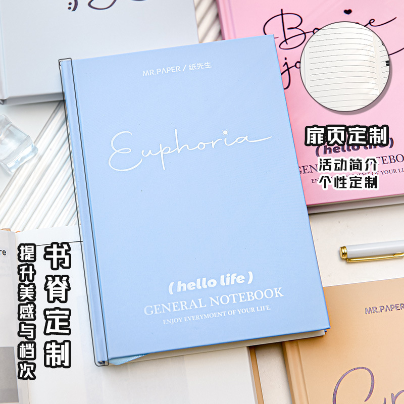 Cuaderno de mano de hebilla magnética Cuaderno de tapa dura personalizado Wenchuang de alto valor de cara Cuaderno de mano Diario de estudiantes personalizado logotipo imprimible