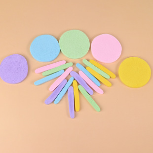 Wholesale Compressed Strip Multi-color Absorbent Expansion Face Wash Puff pva Sponge Puff Portable Face Cleansing Puff