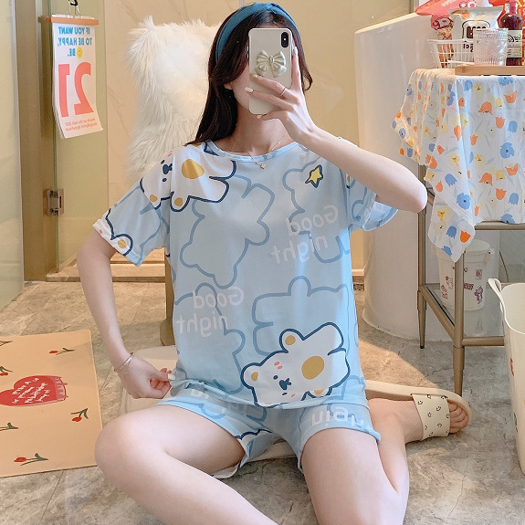 Conjunto de Dos Piezas de Verano 2025 para Mujer, Estilo Nuevo, Manga Corta, Pantalones Cortos, Delgado, para Estudiantes, Primavera y Verano, Ropa Informal a la Moda image 36