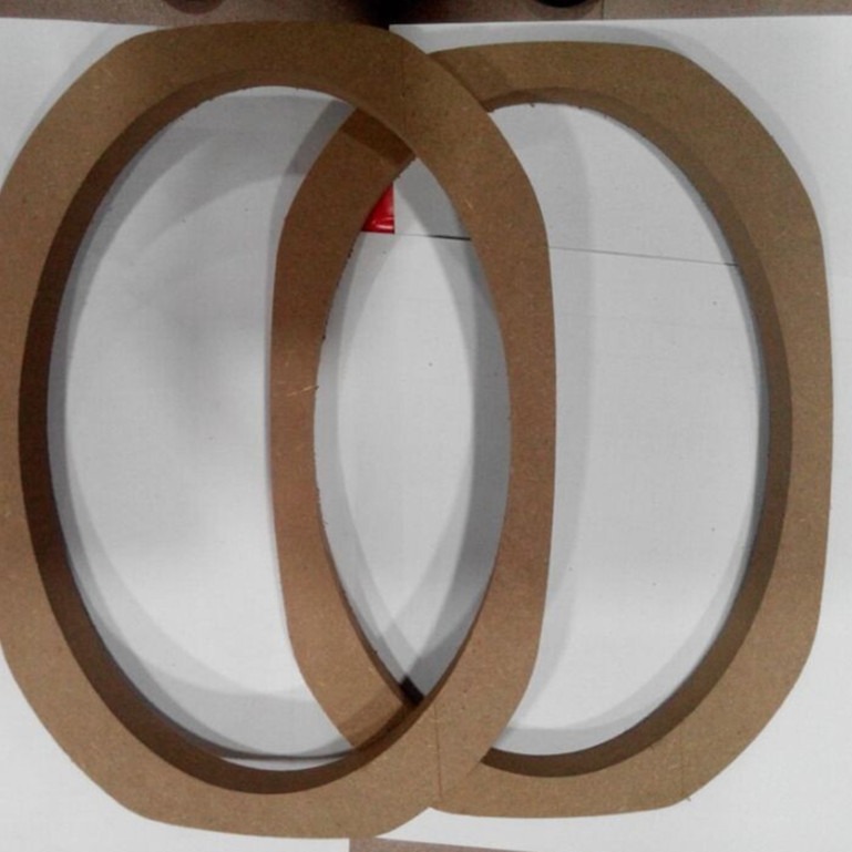 汽车音响改装6*9寸 6x9寸木垫 垫圈木质喇叭垫 密度板一对