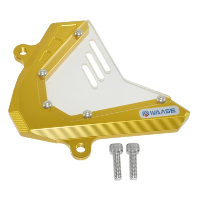 Motorcycle frame: rear shelf rear backrest - front-chain-cover-gold