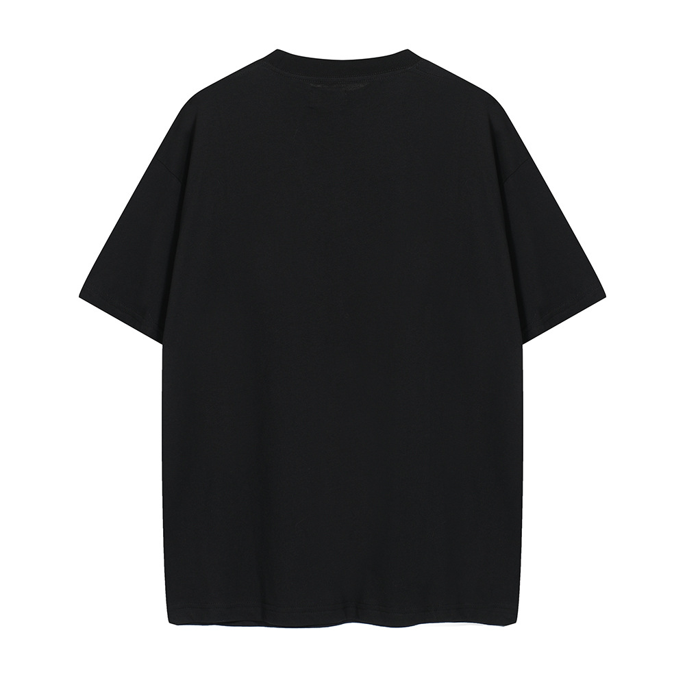 FAR.ARCHIVE FAR 24SS letras superpuestas impresión hombre casual suelta camiseta de manga corta