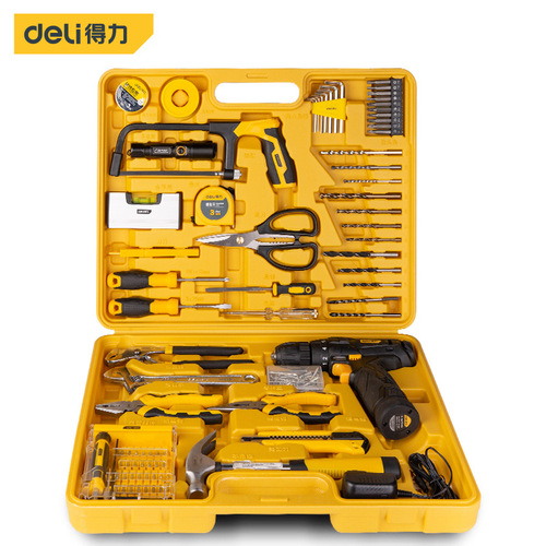 Deli DL1085L box comprehensive maintenance set household tool set hardware hand tool set wood electrician