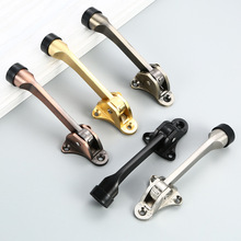 美式脚踩门顶门档房门 防撞锌合金脚踏门吸橡胶防撞脚踏门阻限位