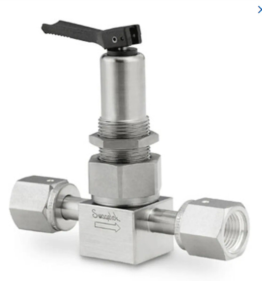 世伟洛克SS-4BKT-V51不锈钢波纹管密封阀1/4in.内螺纹拨动手柄PCT