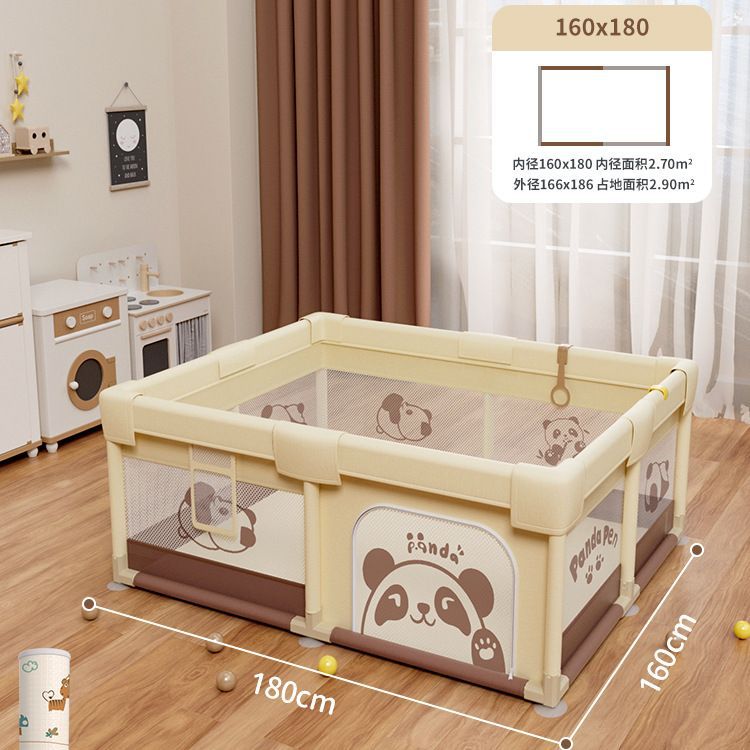 Barrera de juego barrera de protección para bebés sala de estar cojín de rastreo infantil barrera doméstica interior puzzle oso chocolate