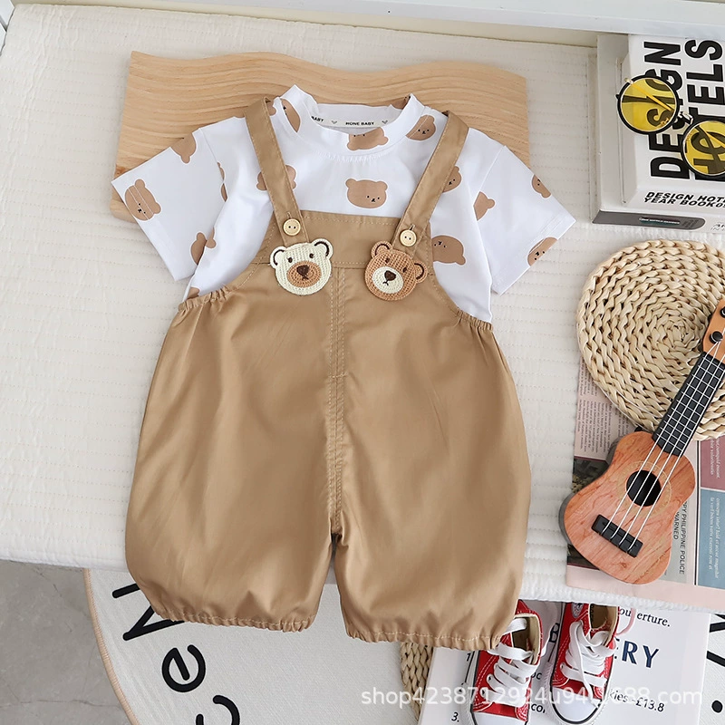 Tide, summer summer clothing, overall, children's trousers, 2023 collection, western style
